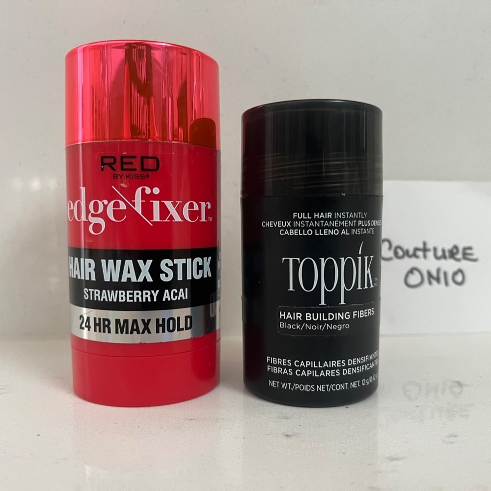 New Red by Kiss Edge Fixer hair wax stick,NEW Edge Tamer 2.47oz Strawberry açaí
